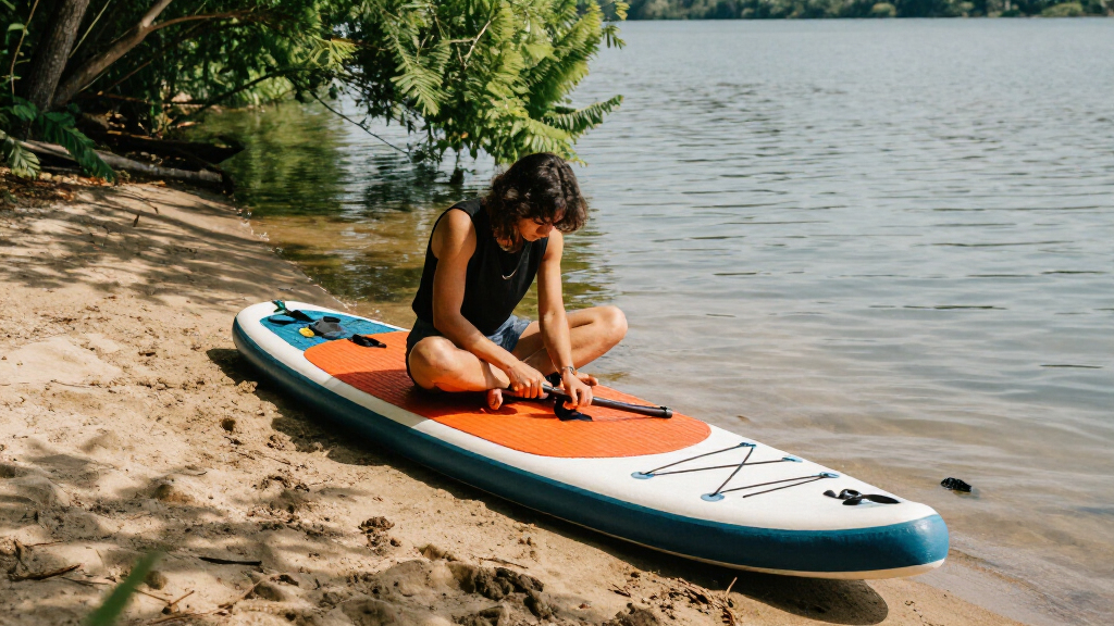 inflatable paddle board with kayak seat