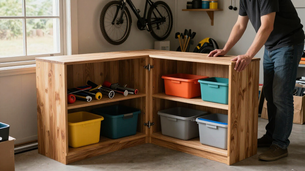 garage cabinet corner unit