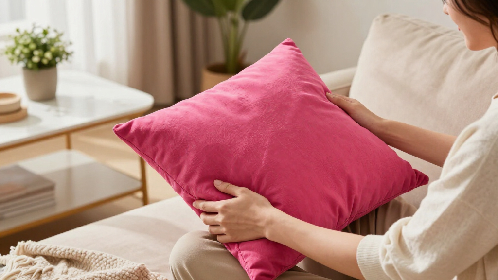 fuchsia throw pillow