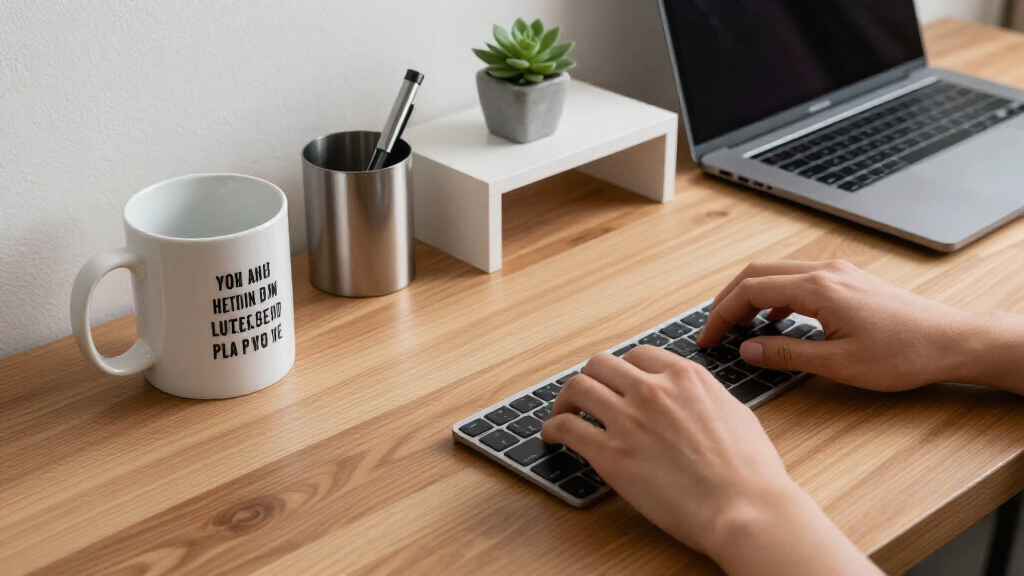 motivational quote desk accessories