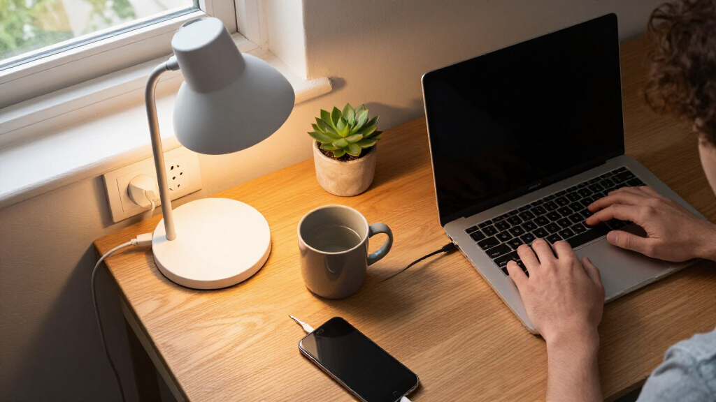 led desk lamps with usb charging
