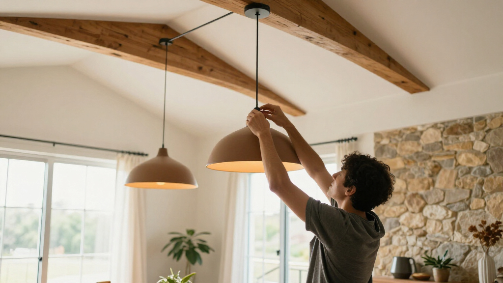 best adjustable pendant light for vaulted ceiling