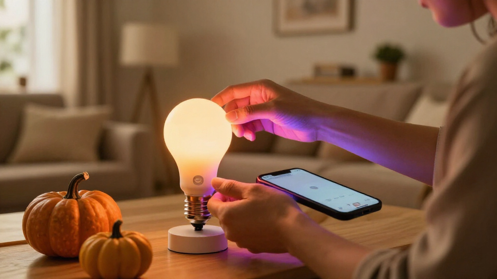 smart Halloween light bulbs