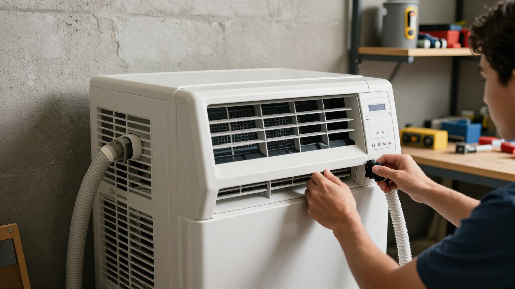 portable air conditioner for a garage