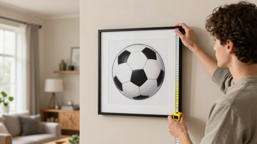 soccer-themed wall art