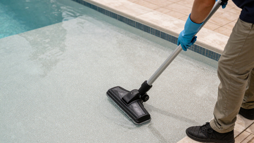 pool vacuum head for pebble tec