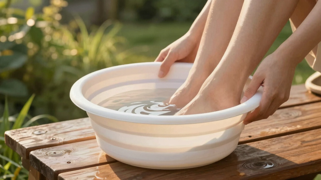 Collapsible foot spa basin