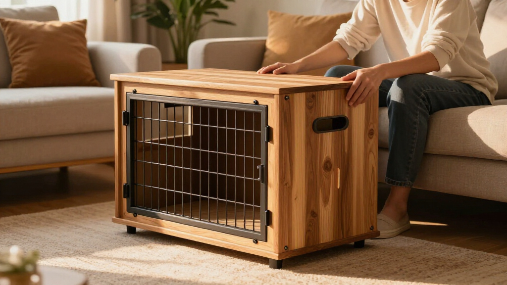 furniture style dog crate large
