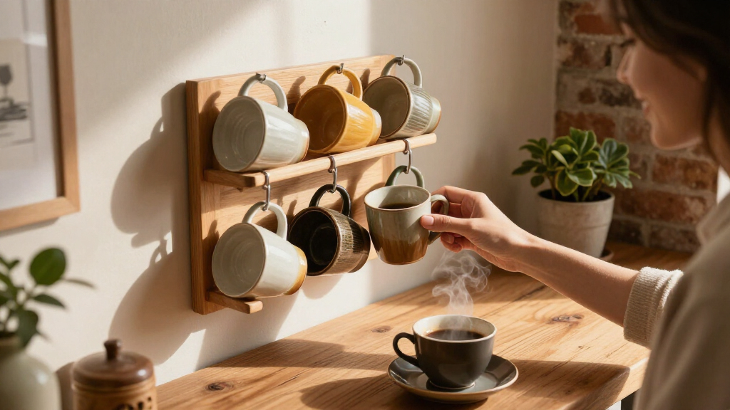 mug racks for coffee corner