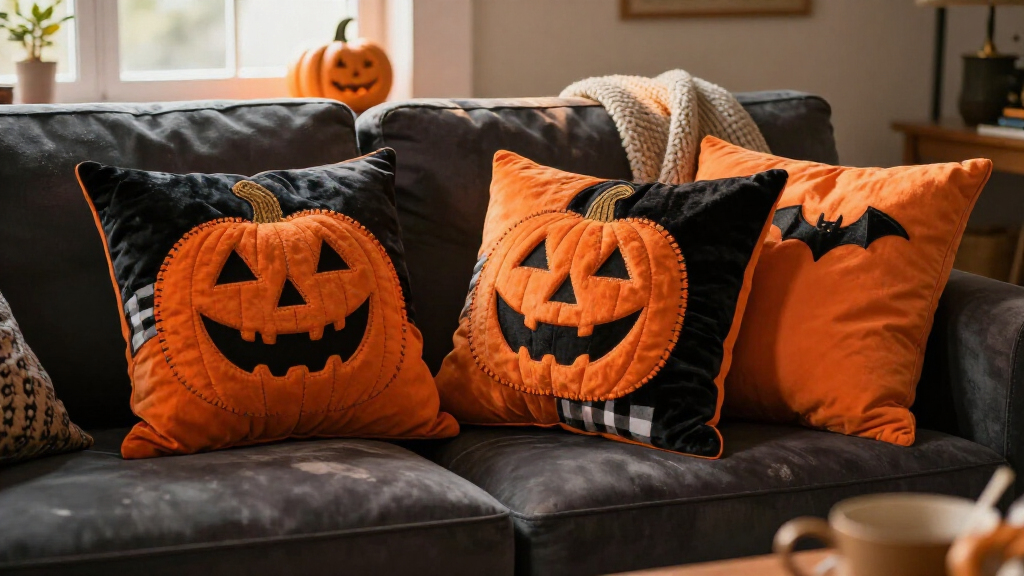 Halloween throw pillow covers