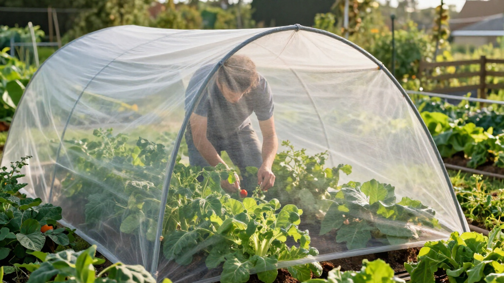 heavy duty bug net tunnel kit for vegetables