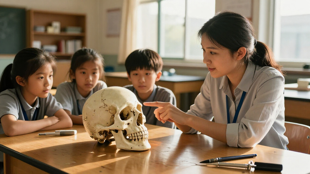 educational human skull models