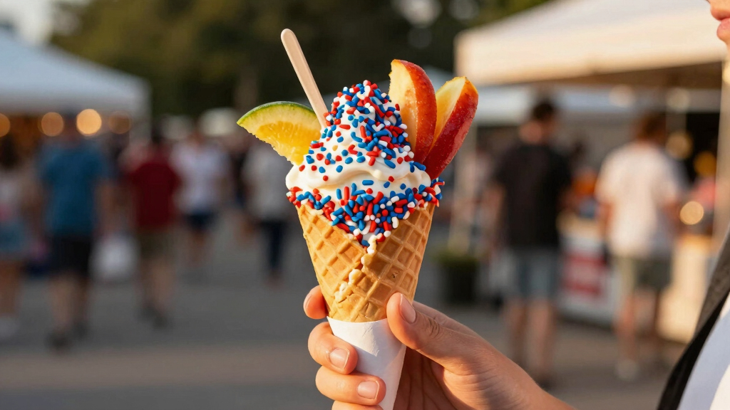 patriotic ice cream toppings