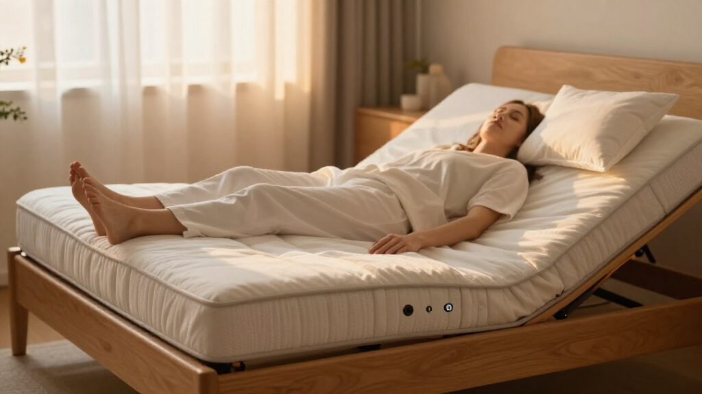 adjustable bed frame with massage