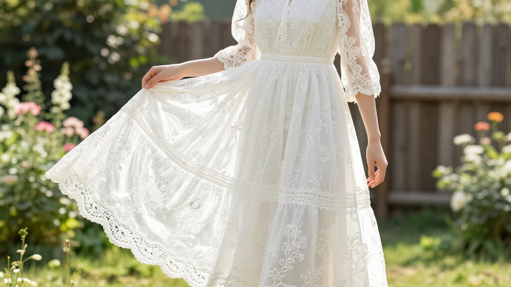 best white lace dresses