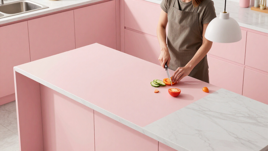 best pink kitchen islands