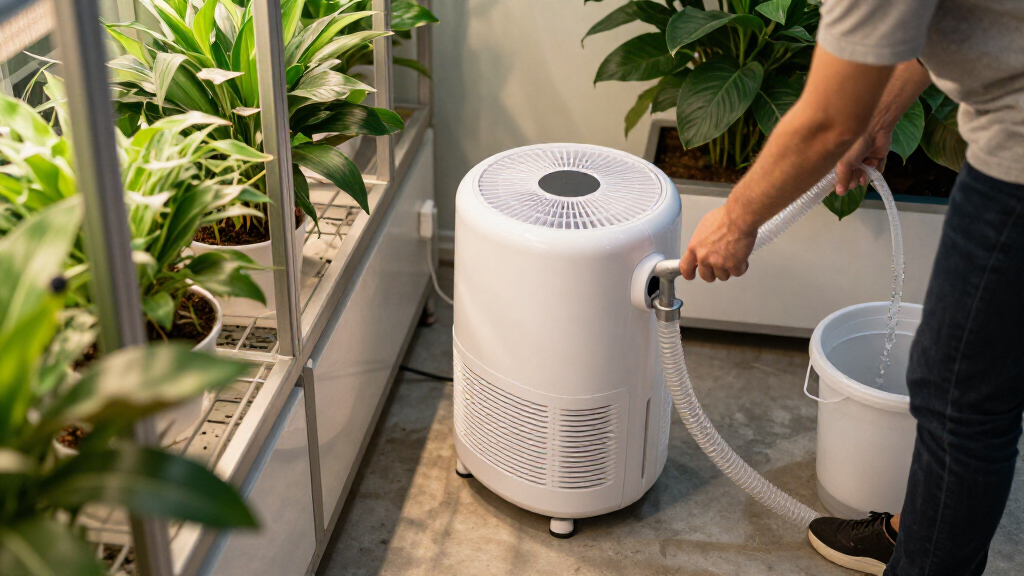 dehumidifier for grow room with hose drain