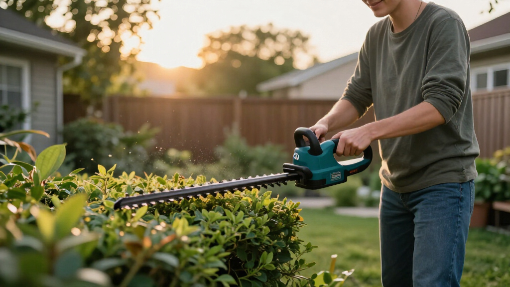best battery hedge trimmer for low noise trimming