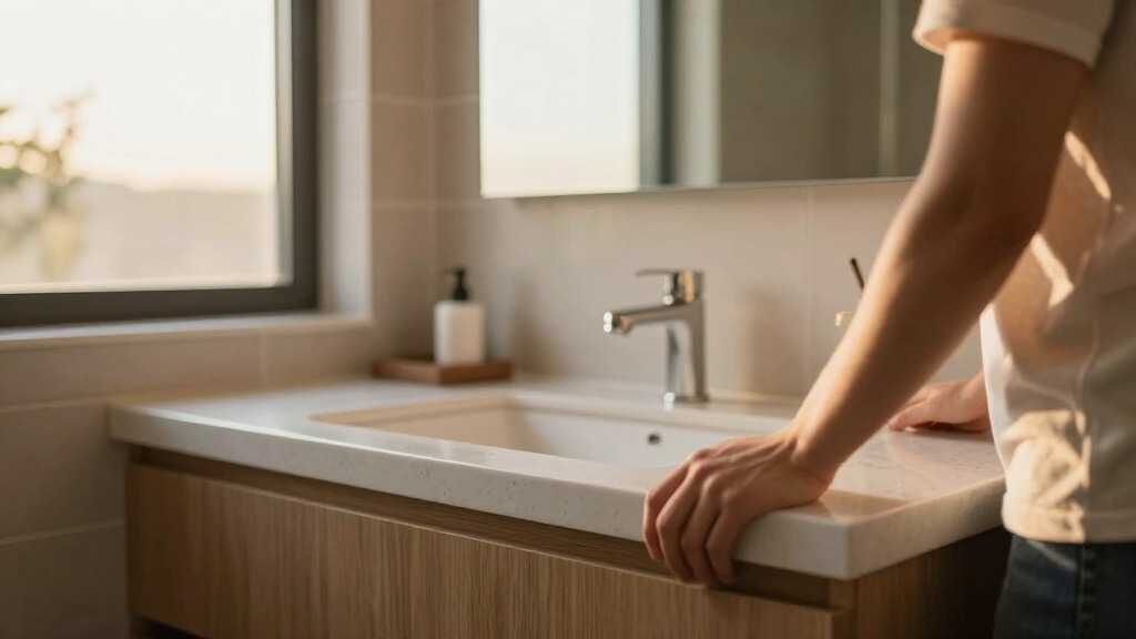 bathroom vanities with quartz tops