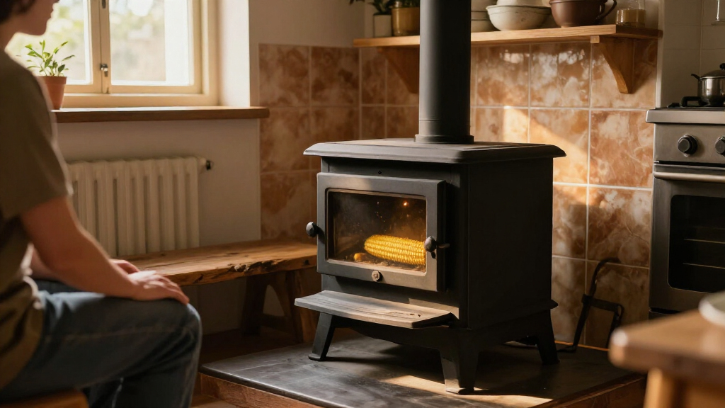 corn stove