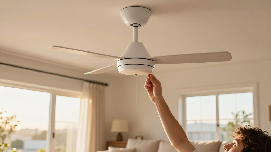 ceiling fan for cooling