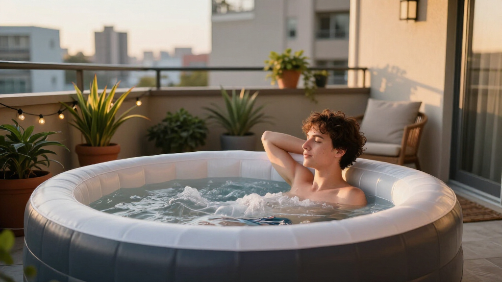 inflatable hot tub for apartment patios