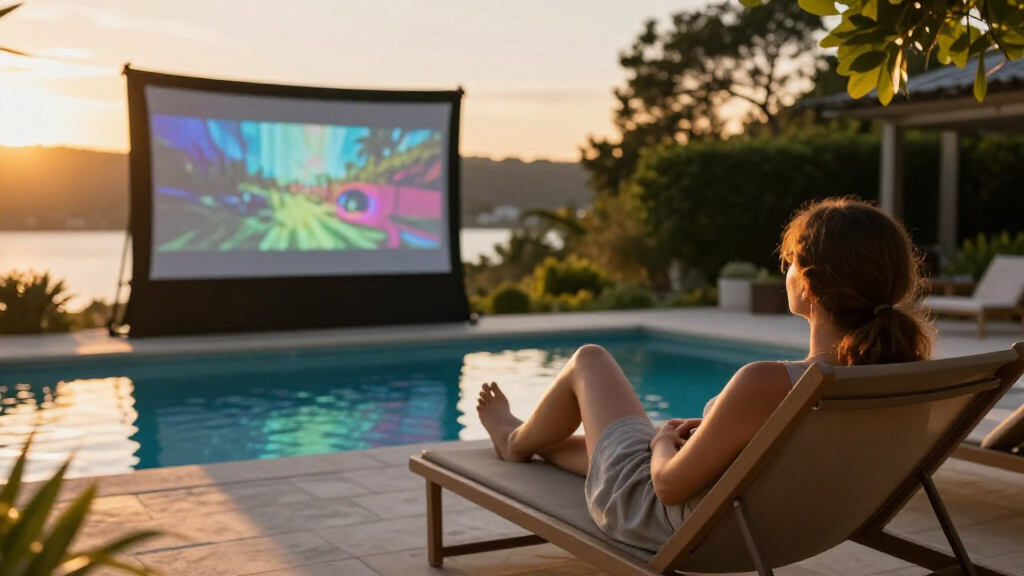 outdoor projector screens rigid frame
