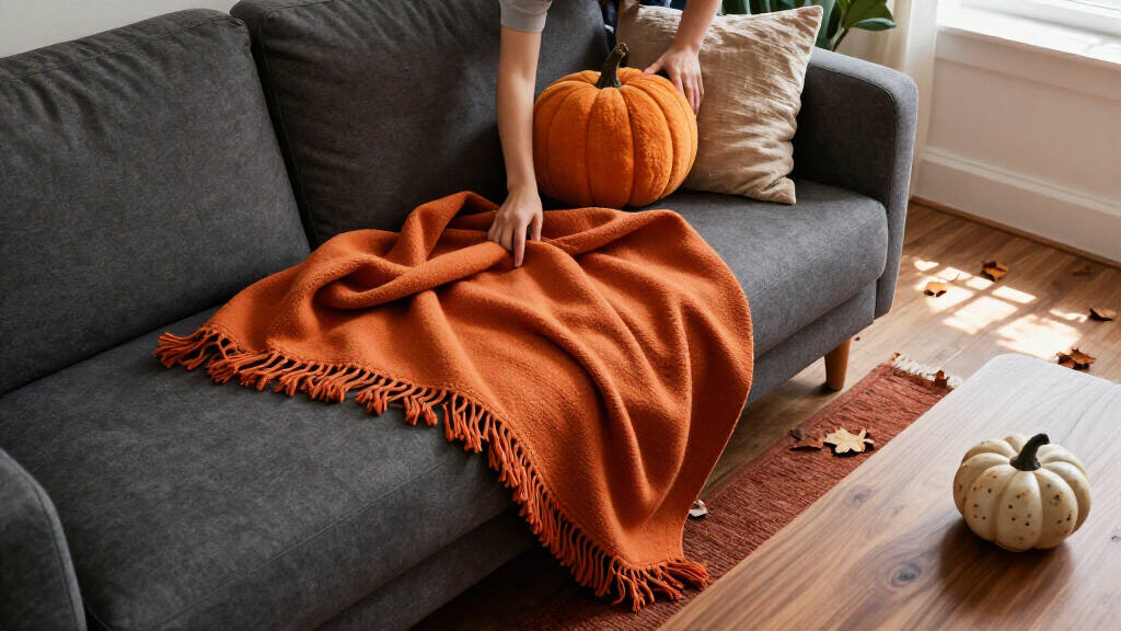 Halloween decorative throw blankets