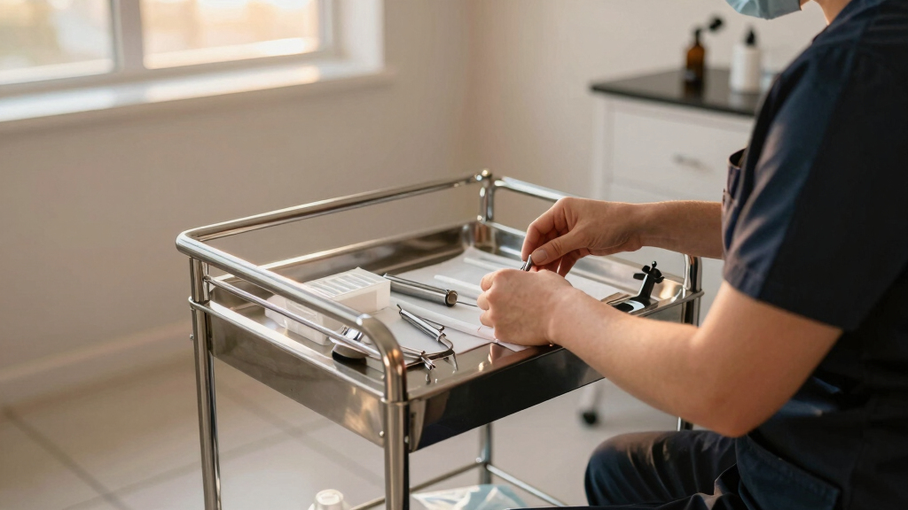 best salon trolley for piercing studios