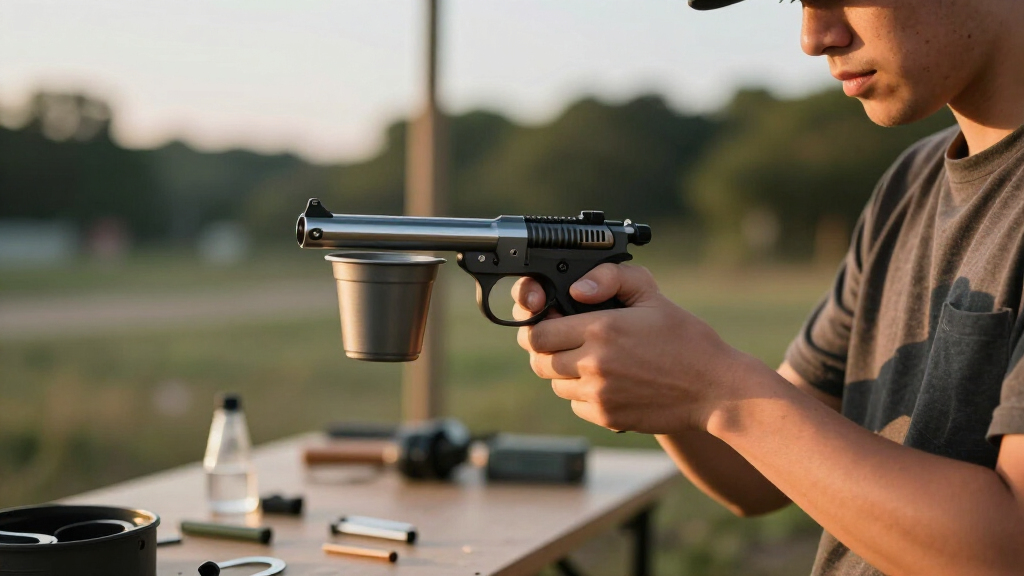 cup gun system for small projects