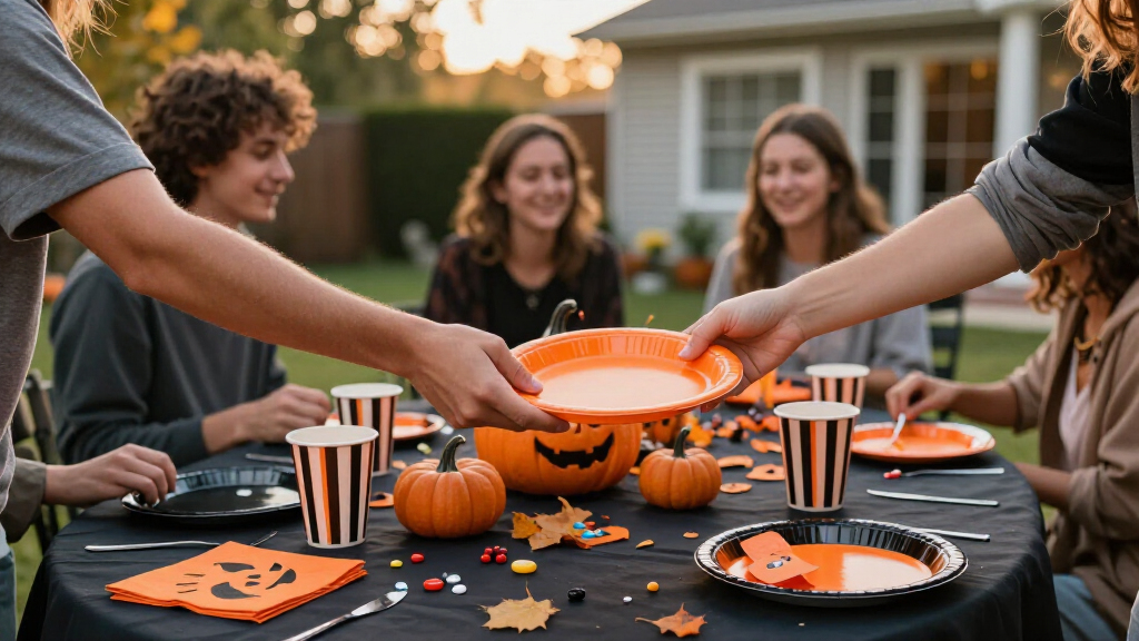 Halloween party tableware sets