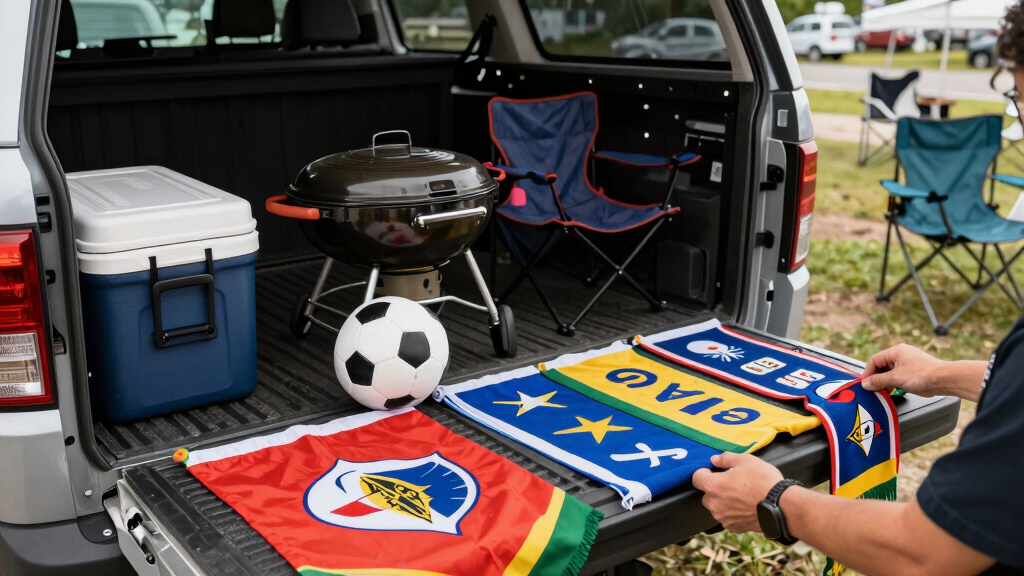 soccer fan tailgating gear