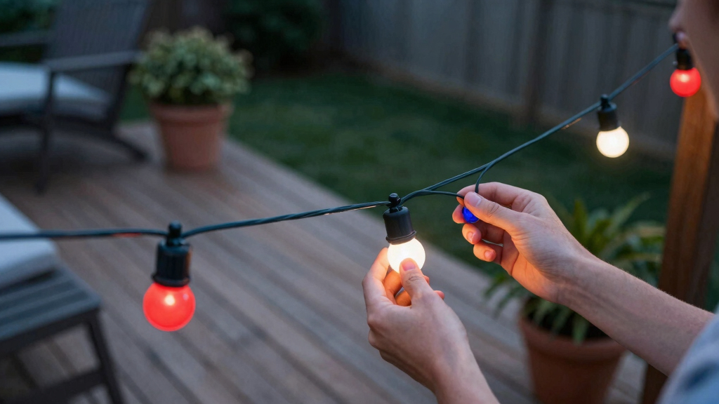 patriotic outdoor string lights
