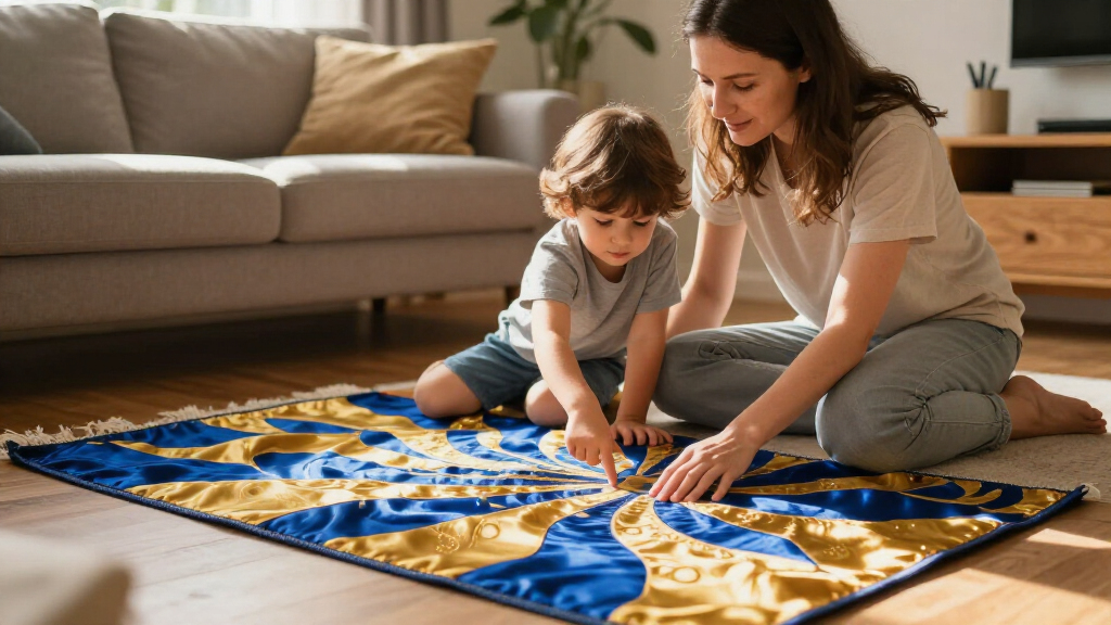 yilong abstract design silk rug