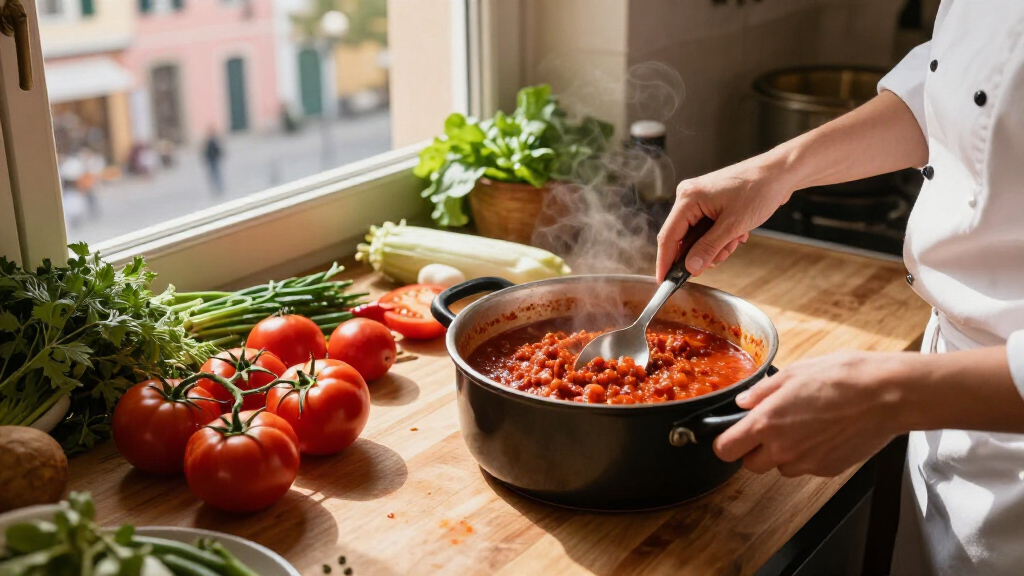Plan the meal around the ragù, not a strict season