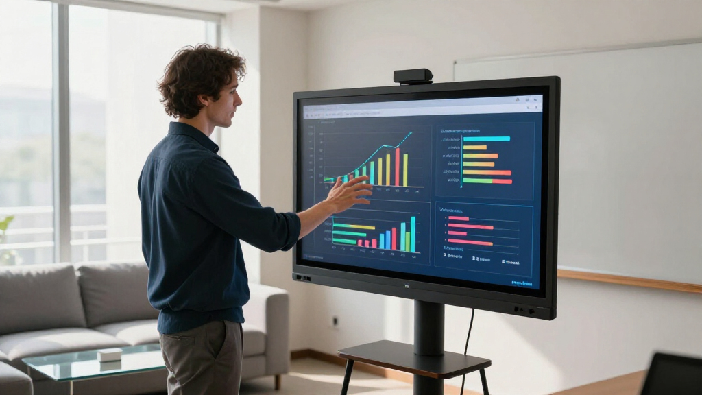 movable touch screens for presentations