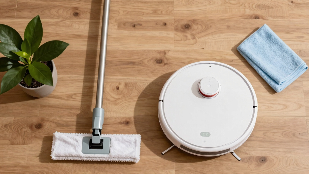 robot sweeper and mop combo