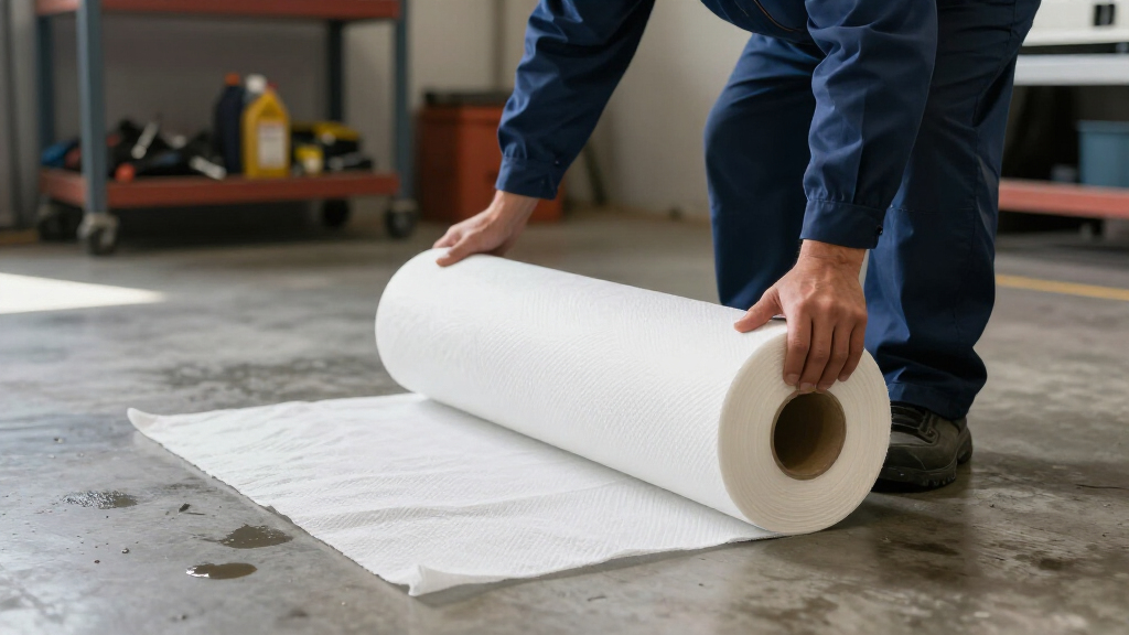 absorbent pad roll oil only bulk
