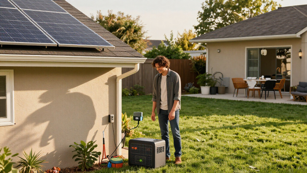 solar-powered backup generators