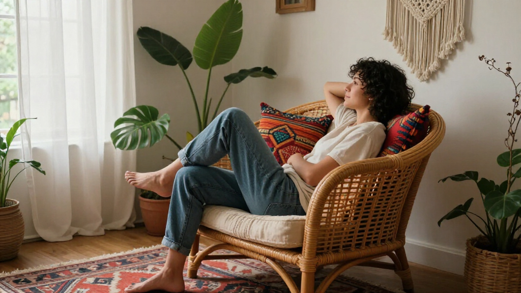 best rattan accent chairs for boho decor