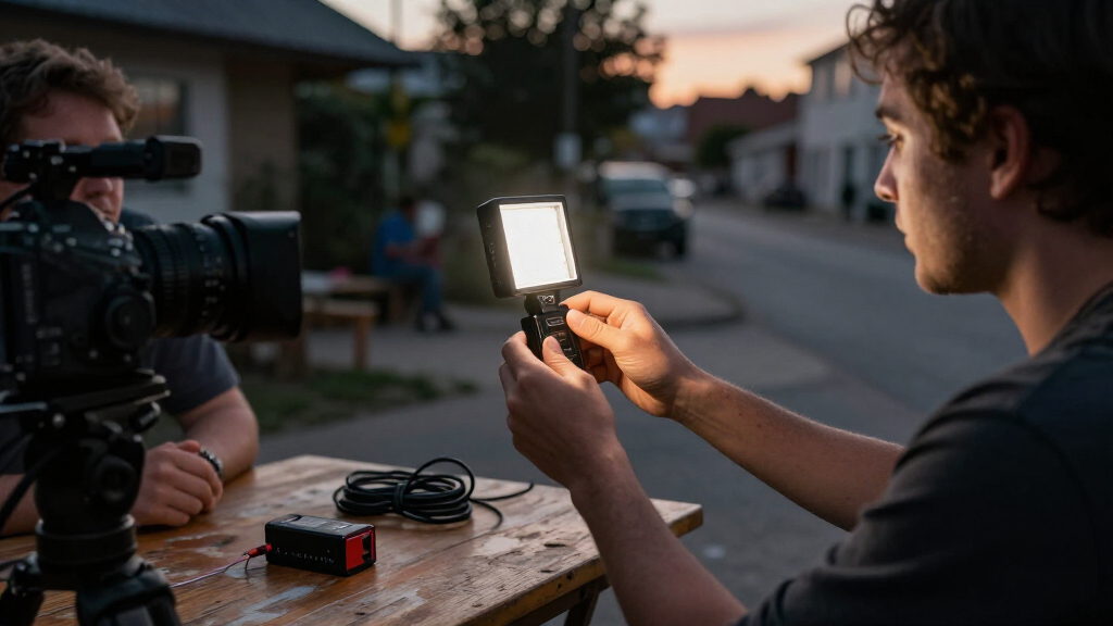 portable LED video lights