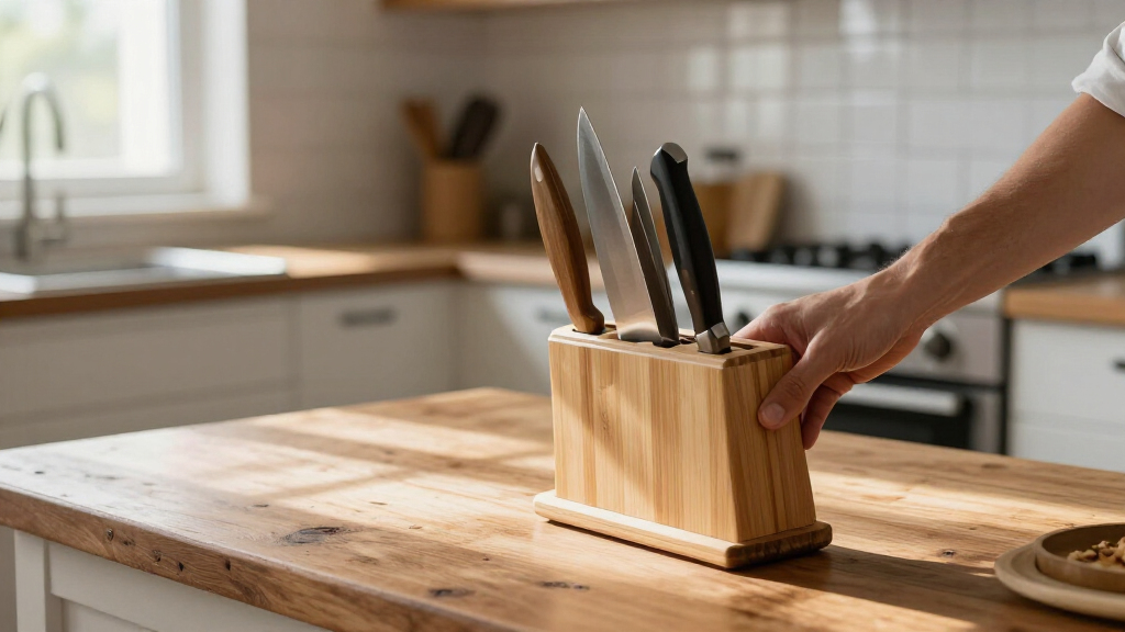 knife block set for new kitchen setup