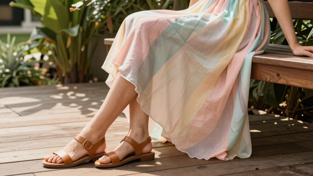 best summer skirts and sandals