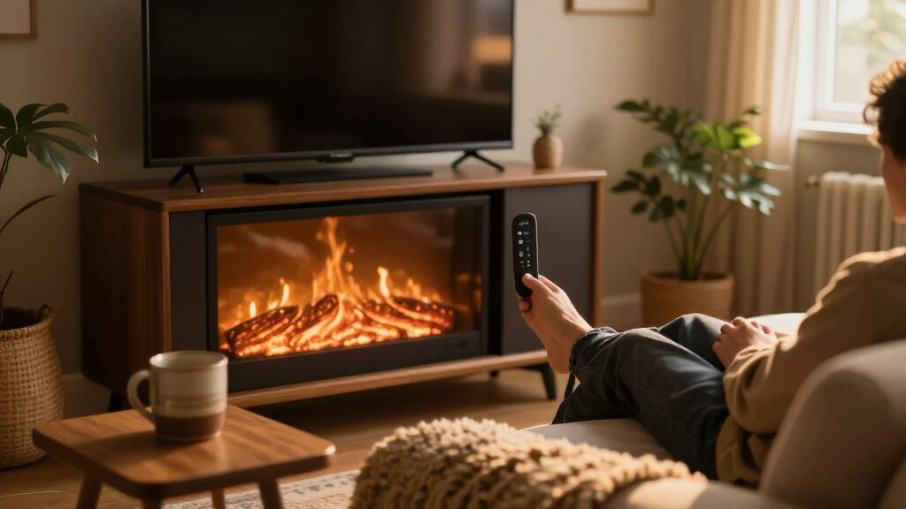 electric fireplace TV stands