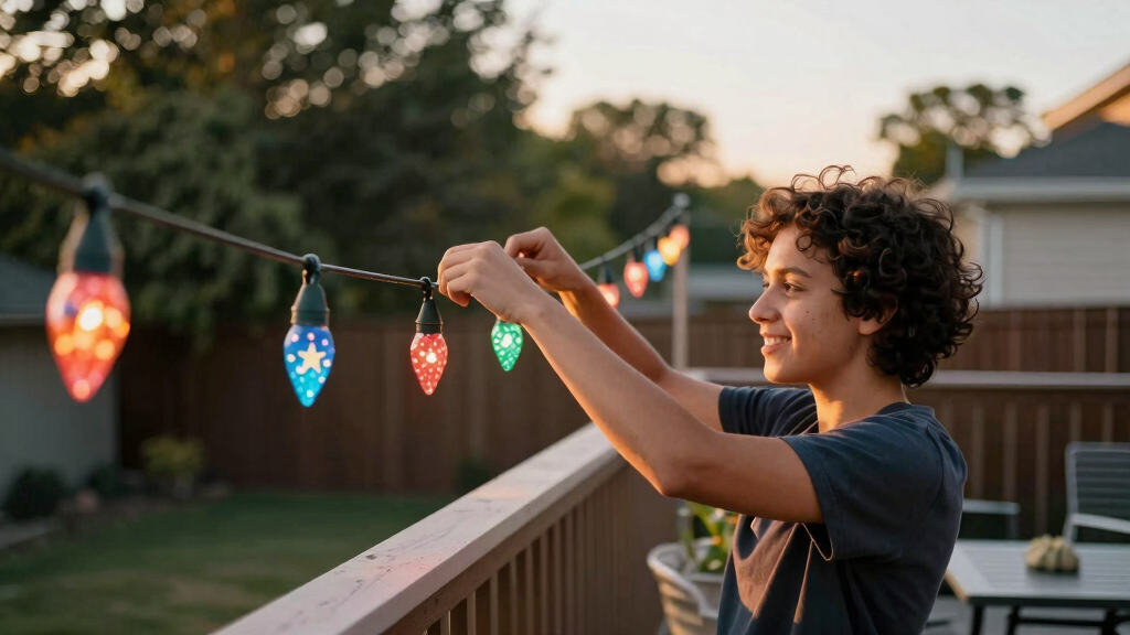 patriotic outdoor string lights