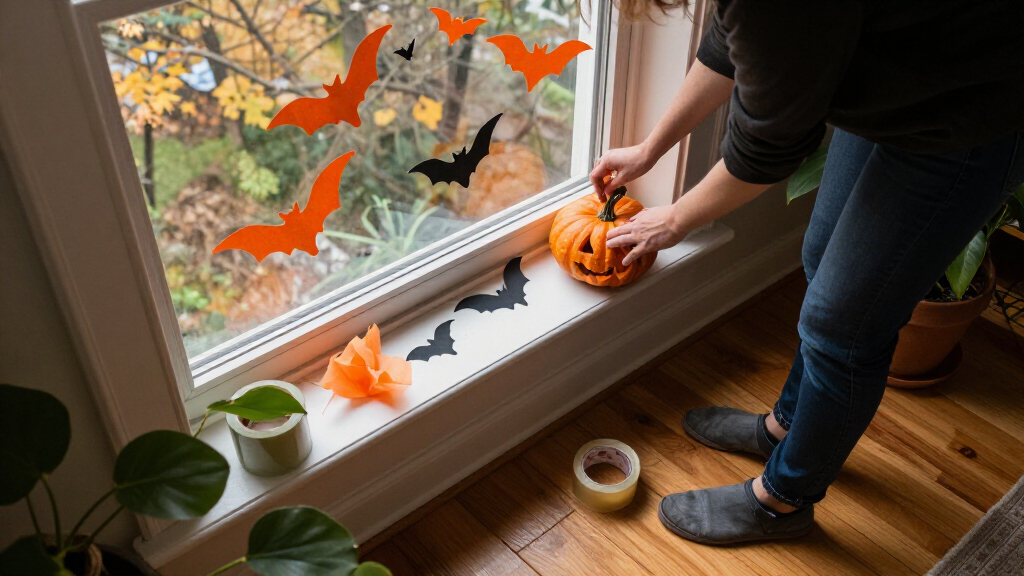 halloween window decorations