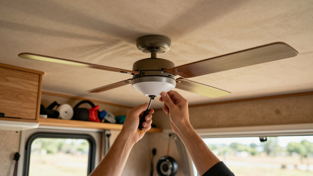 ceiling fan for pop up camper