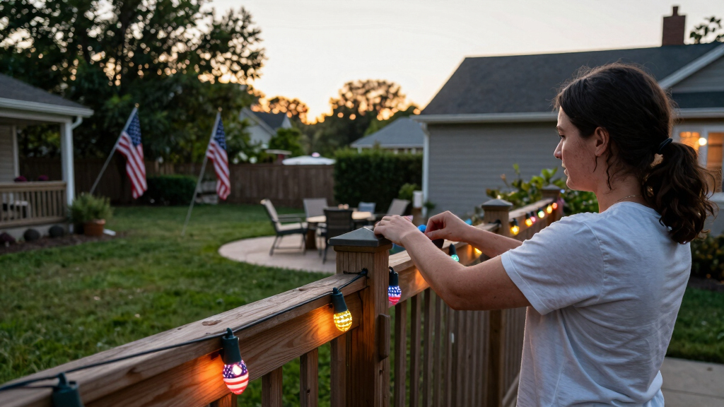 patriotic outdoor string lights