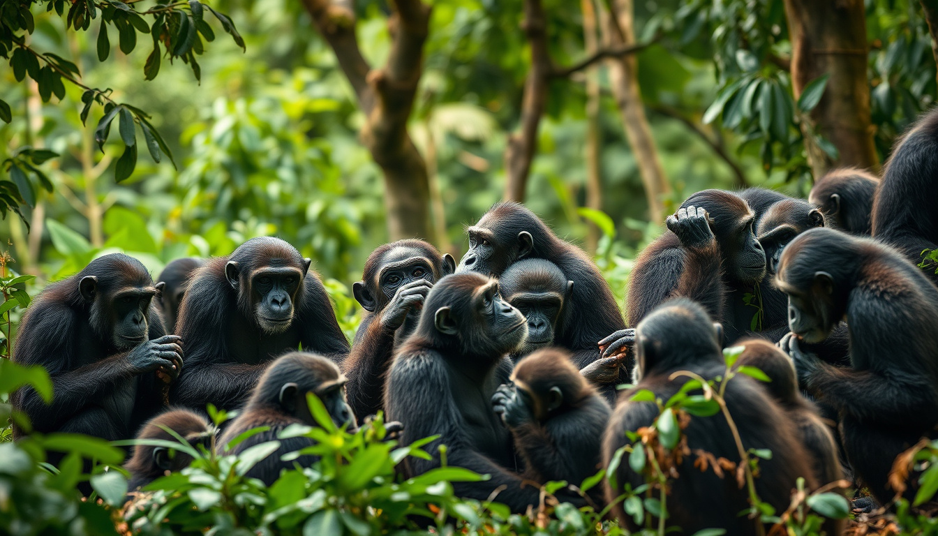 Social Structures and Hierarchies in Primate Groups