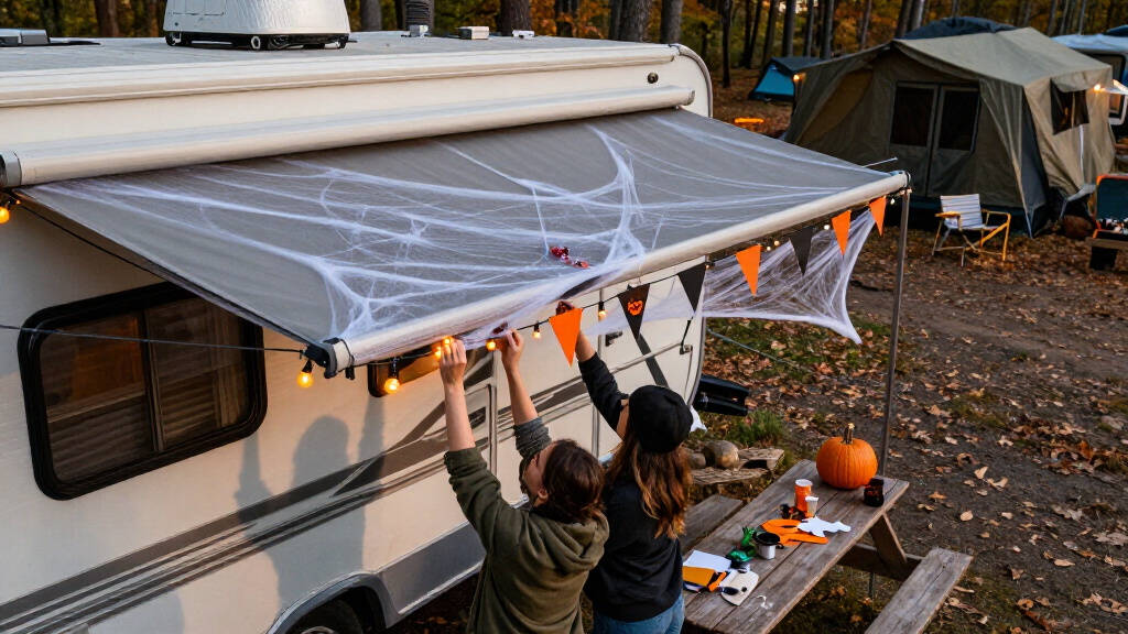 Halloween RV decorations